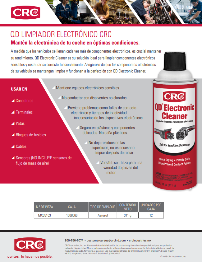 2025 QD LIMPIADOR ELECTRÓNICO CRC